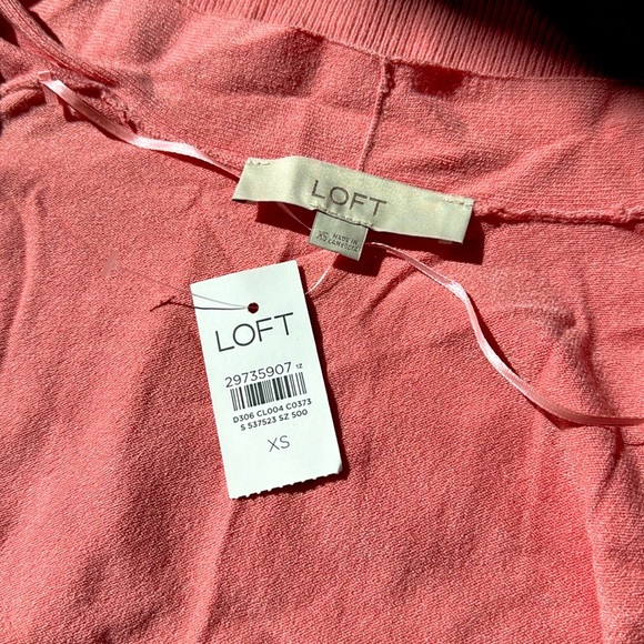 NWT LOFT Drapey Sleeve Open Cardigan - Picture 2 of 3